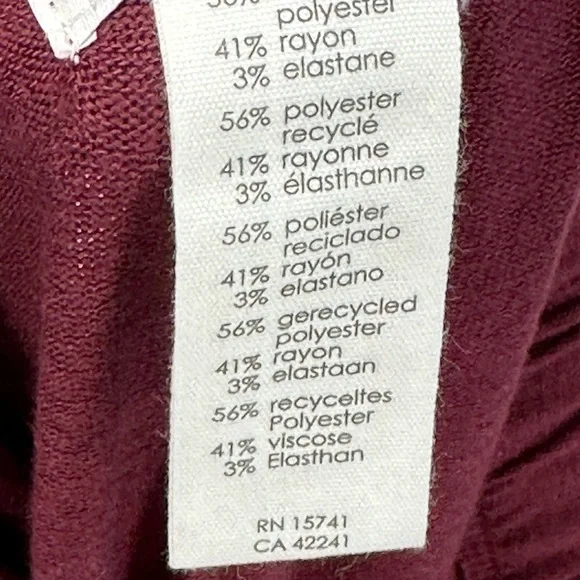 PJ Salvage Elastic Waist Lounge Sleep Pants - Port Wine Red - RIRLP - Picture 7 of 9